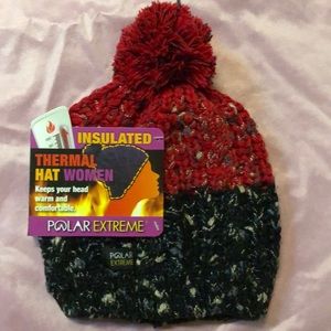 NWT Polar Extreme Thermal Insulated Pompom Beanie
